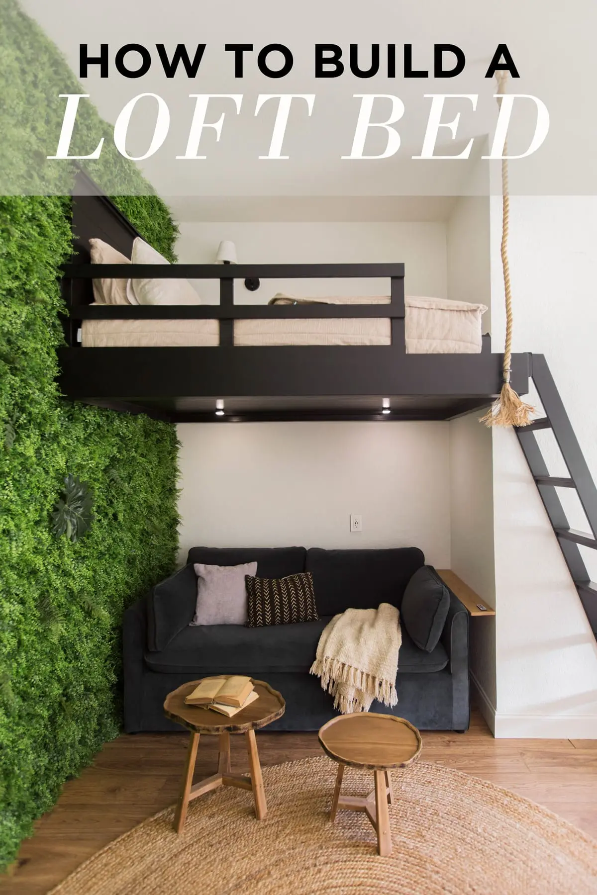 diy-Loft-Bed-Frame-for-mens-bedroom