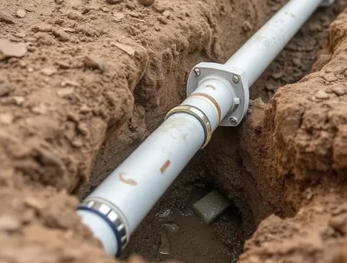 water line needs repair